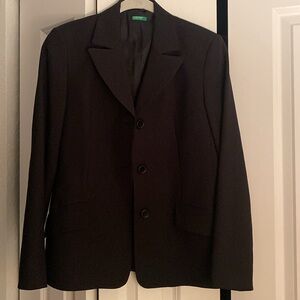 Black blazer Benetton Sz 40 women Made in Italy